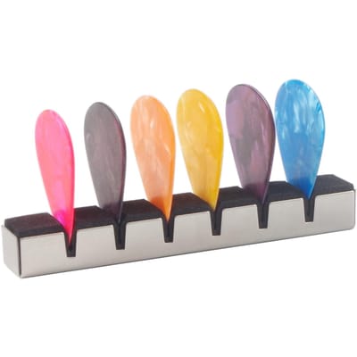 Gitaarsnaar Demper en 6 Stuks Celluloid Plectrums, 6-snarige Akoestische Klassieke Gitaar zilver