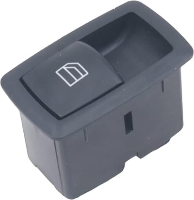 Raamheffer Schakelaar - Elektrische Raamknop - Auto Interieur - Directe Vervanging - 2.54 cm - Zwart