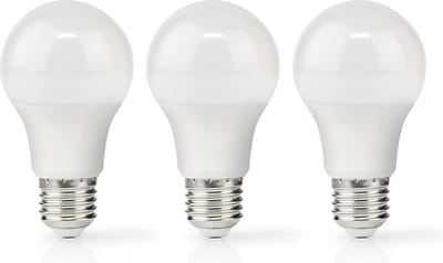 Nedis LED-Lamp E27 - A60 - 4.9 W - 470 lm - 2700 - Warm Wit - Retrostijl - Frosted - 3 Stuks