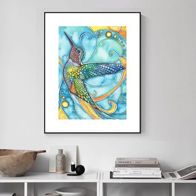 Diamant broderie Animal faucon plein diamant peinture point de croix couture mosaïque artisanat peinture 20X30CM blue