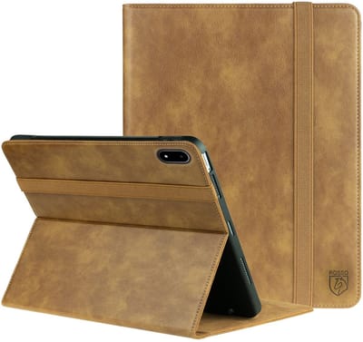 Rosso Element Hoes Geschikt voor OnePlus Pad 3 | Book Case | Volledige bescherming | Elastische band | Sleep/Wake functie | Met Penhouder | Verstelbare standaard | Bruin