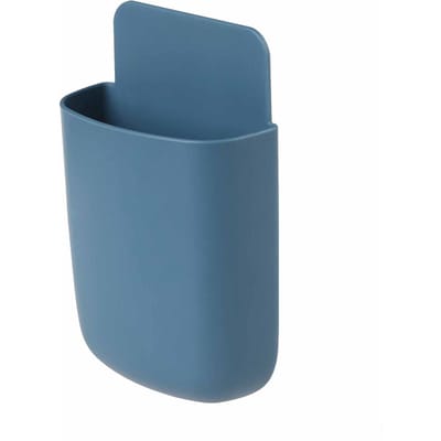 Opbergdoos voor afstandsbedieningen Multifunctioneel Stijlvol Stevig Wandmontage Telefoonhouder voor Woonkamer marineblauwe kleur