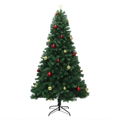 Kunstmatige Dennenboom 213 cm - Kunstplant - Met Afstandsbediening & Metalen Standaard - Groen