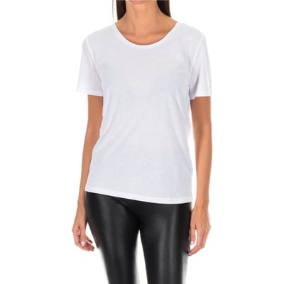 T-shirt met korte mouwen en ronde hals 1487905663 vrouw