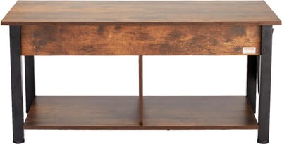 Koffietafel - Table - Coffe table - Living Room Table - Lift Top salontafel - tafel met extra opbergruimte - omklapbare salontafel voor de woonkamer - 41.7in - Bruin - 47.51lbs