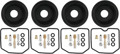 Carburetor Repair Kit - 4 Sets - Rubber Carburetor Overhaul - Metal - Geschikt voor GSF600S BANDIT 1996-2003