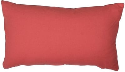 Flannel Coral Rood Kussen | 30 X 50 | Sierkussen Voor Woonkamer Of Slaapkamer