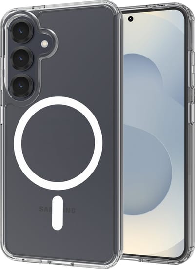 Cazy hoesje geschikt voor Samsung Galaxy S25 Plus Hoesje geschikt voor MagSafe - Ultra Dunne Backcover - Transparant