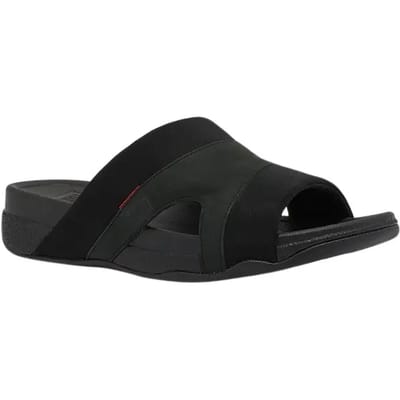 FitFlop Freeway™ III Textile Men Heren Slippers - Zwart