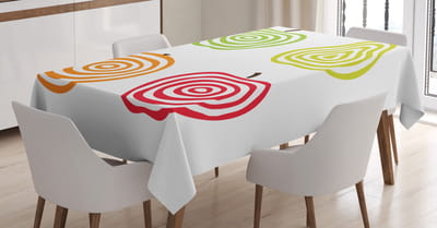 ABAKUHAUS Fruit Tafellaken – 140x170 cm – Veelkleurig – vlekbestendig satijnlook