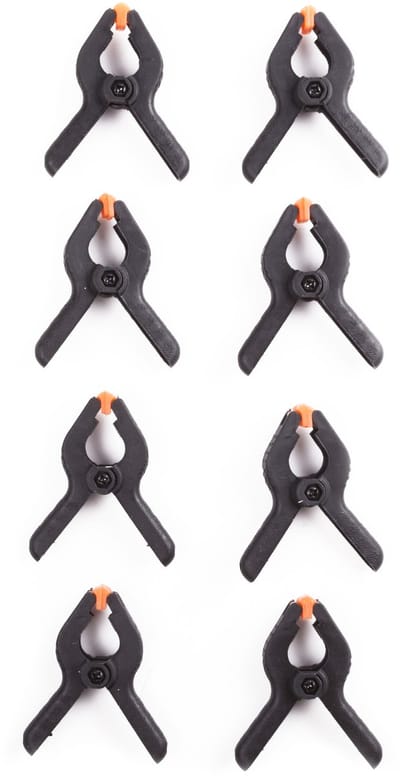 Benson Zeilklemmen - 8x - kunststof - 6 cm - veerklemmen - klemmen - zeilen vastzetten