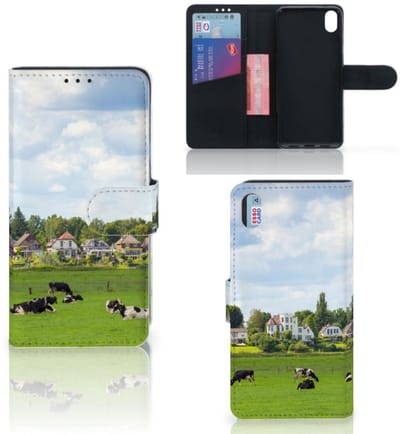 Boekhoesje voor Xiaomi Redmi 7A Telefoonhoesje met Pasjes Koeien