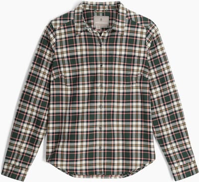 Royal Robbins Lieback Organic Cotton Flannel L/S - Blouse - Dames - Groen - Maat M