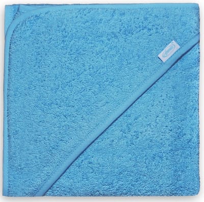 Funnies Badcape | Blauw | 80x80 cm | 100% Katoen | Badstof