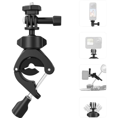 TELESIN TE-HBM-004 Camera Mount Clamp Mount Fietsstuur Adapter Mount 360 graden Draaibaar met