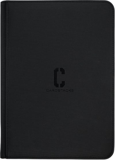 Cardstacks - Zippered Pro Binder 9 Pocket - Zwart - map om je trading cards zoals pokemon magic en andere in te bewaren