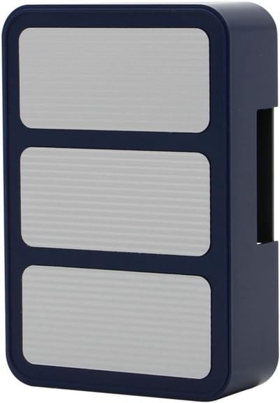 Mechanische Deurbel met Twee Melodieën - 230V Draadgebonden - Blauw/Zilver