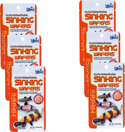 Hikari Sinking Wafers - Vissenvoer - 6 x 25 g