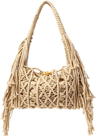 Trendy Gehaakte Schoudertas met Verfijnd Patroon - Modieuze Handtas voor Dagelijks Gebruik - Elegant Model voor Vrije Tijd en Vakantie - Khaki