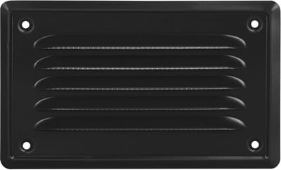 Ventilatiegrille 16.5 x 10 cm met Insectenbescherming - Wandventilatie voor Kachels