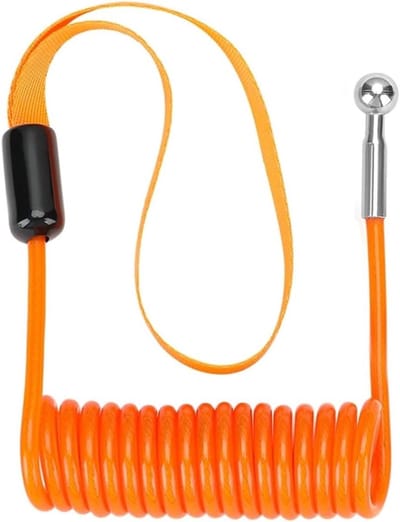Veiligheidskabel - Motorfiets slot - Diefstalpreventie - Versterkte staalkern - 1.5 meter - Oranje