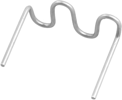 Roestvrij staalnietjes - Golf nietjes - Autobumper reparatie - Voorgesneden golfvorm - 1000 stuks - Zilverkleur