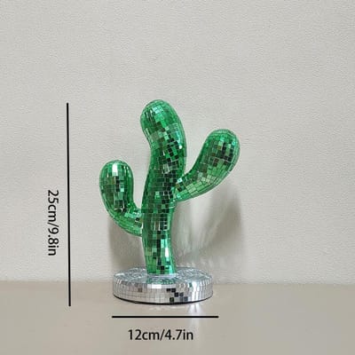 1 STUK Huis Festival Decoratie Retro Disco Cactus Ornament Creatieve Woonkamer Kleurlens Handgemaakte Ambachten Kleine Cadeautjes Voor Vrienden gray