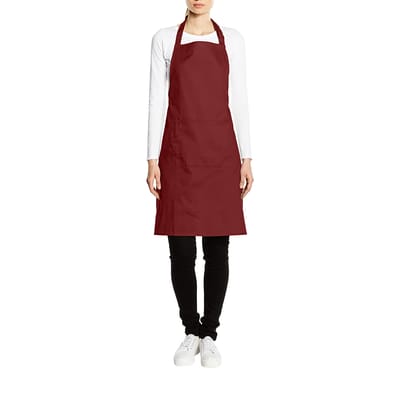 Premier Dames/Dames Kleuren Bipschort Met Zak / Werkkleding (Bourgondië)