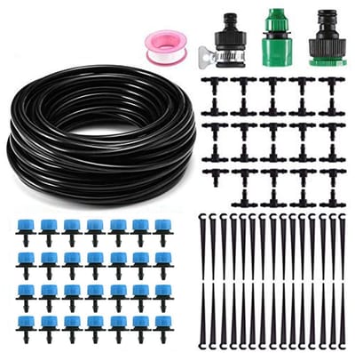 MTTProducts - Drip Irrigation Kits - Tuinirrigatie - Eenvoudige installatie - 25 meter - Waterbesparing - Micro druppelsysteem - Geschikt voor planten