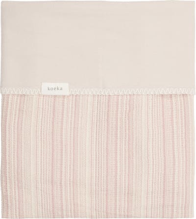 Koeka Wiegdeken Maui flanel  - oud roze / zand - 75x100cm