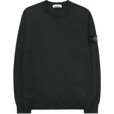 Stone Island Effen Kleur Ronde Hals Lange Mouwen Sweatshirt Heren tops K2S156100060S0051-V0065 M black