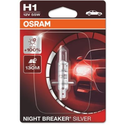 Ams-Osram Lamp Halogeen OSRAM H1 Night Breaker Silver 12V, 55W