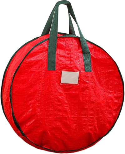 Opbergtas Krans - Stabiele Opbergbox - Seizoensdecoratie Opslag - Stof- en Waterdicht - 90x90x21 cm