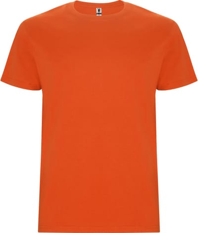 4 Pack T-shirts unisex met korte mouwen, 190 gram 'Stafford' Oranje - S