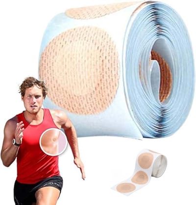 ECTEATOY® Nipple Covers - Tepelstickers - Tepelcovers - 50 Paar Tepelplakkers - 35 mm - Tepelbeschermers voor Hardlopen - Anti-Schuur Tepelbeschermers voor Joggen en Marathons - Zweet - Waterbestendig