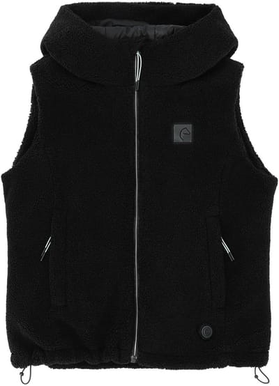 Equithème Verwarmde fleecebodywarmer Valery-Black-M
