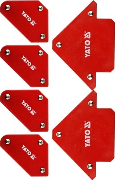 Yato Serie - Magnetische Lasklemset - 6 Stuks - Sterke Ferrietmagneten - Poedercoating