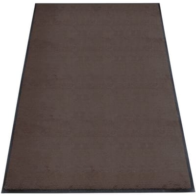 vuilvangmat miltex Eazycare Style, hoekig, antistatisch, UV-bestendig, afwasbaar, high twist nylon & Niltril rubber, 850 x 1500 mm, grijs-bruin