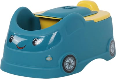 Draagbaar Potje - Kindertoilet - Zindelijkheidstraining - Lichtgewicht en Draagbaar - 42 x 27 x 18 cm - Blauw