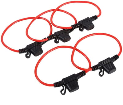 Dailygoody - Waterdichte Inline Fuse Holders - 5 Stuks - Voor Auto en Boot - 14 AWG - Duurzaam en Betrouwbaar - Geschikt voor Motoren - Ideaal voor Au...