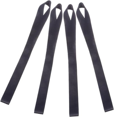 Spanbanden Set - Bindriemen Nylon - Vervoer Vracht - Duurzaam Materiaal - 4 Stuks - Zwart