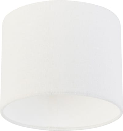QAZQA cilinder wit - Lampenkap - Ø 18 cm - Wit -