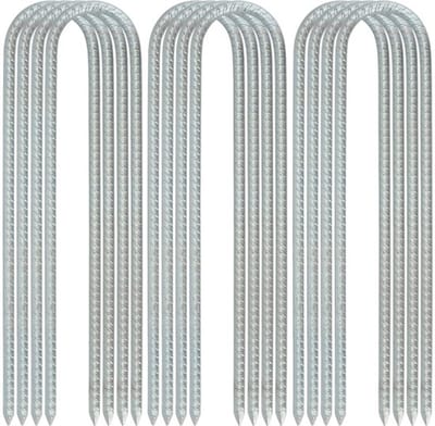 Allecto - 12 Inch Gegalvaniseerde Wapening Stakes - Heavy Duty