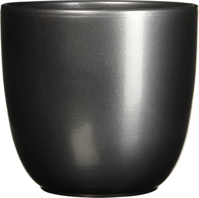Mica Decorations Bloempot - antraciet grijs - keramiek - 31 x 28 cm - plantenpotten
