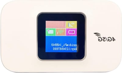 By Shayne 4G Mobiele Wifi-router, Draagbare Reis-wifi met 2100 MAh-batterij, Mobiele Mifi-hotspot, Multiband-ondersteuning, Ondersteunt 10 Apparaatverbindingen