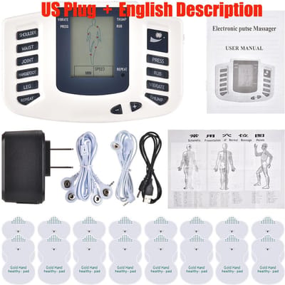 Volledige Lichaam Tens Ems Spierstimulator 16 Pads Digitale Meridianen Massage Acupunctuur Therapie Apparaat