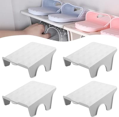MTTproducts- Schoenenrek Ruimtebesparend - Dubbele Laag - Organisator - Robuust - Geschikt voor Kasten - Tot 200% Meer Opbergruimte - Schoenenopberger