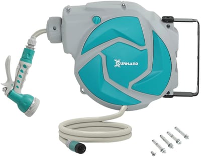 Atlasyx tuinslanghaspel - Tuinslang - Tuinslanghouder - Waterslang haspel - Slangenhaspel - Slanghouder - 10 m slang - Groen