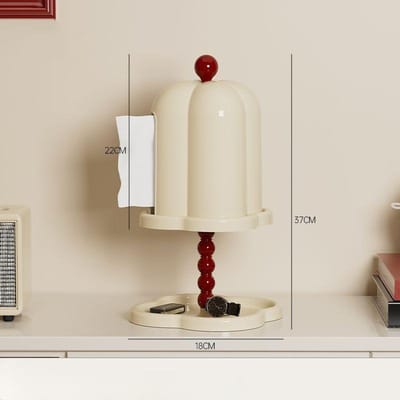 Franse Retro Tissuebox, Antieke Stijl High-End Theetafel Rolpapier Kokerdoos Creatieve Woonkamer Licht Luxe High-End Smokin beige