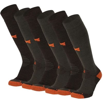 Xtreme Outdoor Compressiesokken Groen - 6 paar - Compressie Wandelsokken - Dames & Heren - Maat 35/38